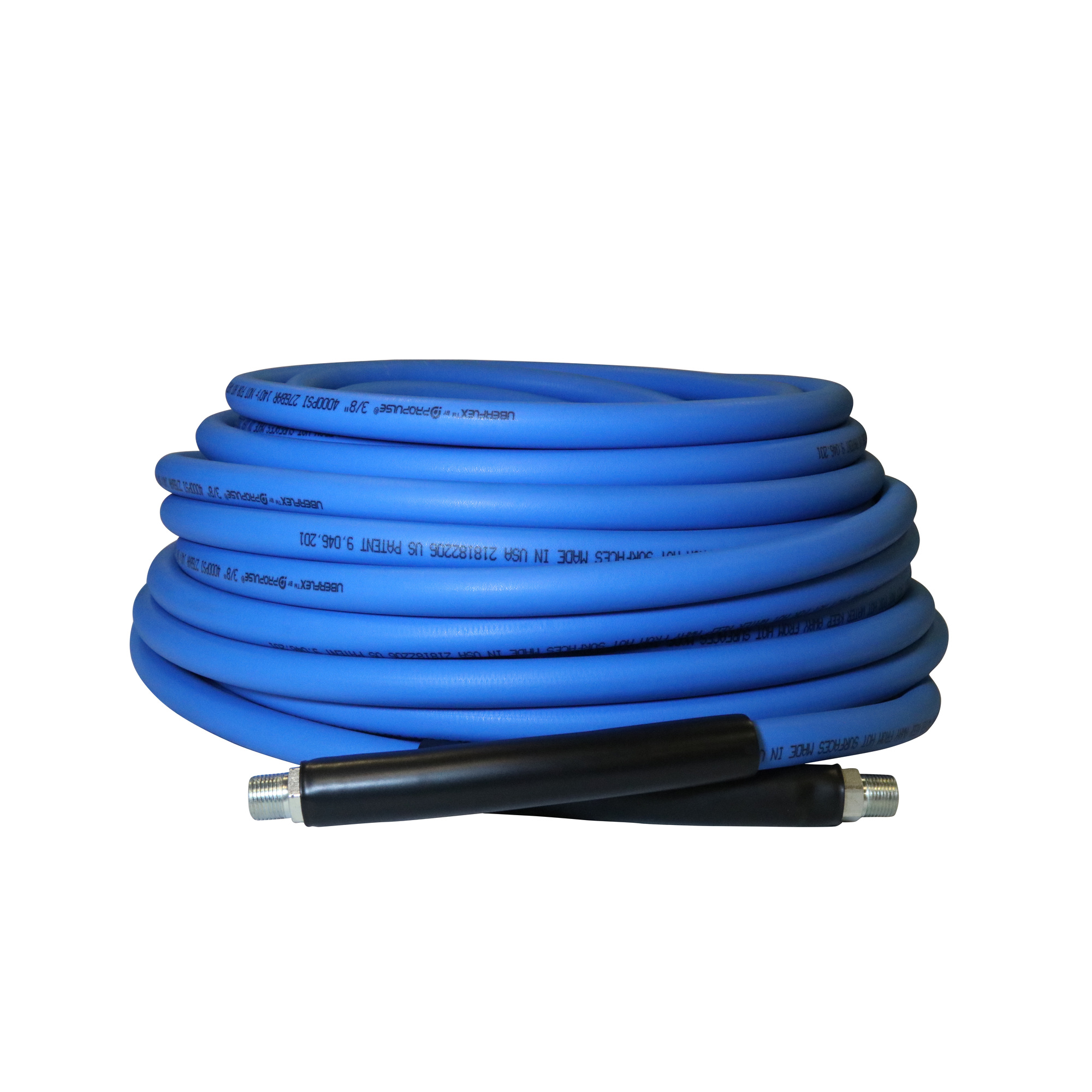 ProPulse, 3/8in.x100ft. Commercial UberFlex Pressure Washer Hose, Diameter 3/8 in, Length 100 ft, Max. PSI 4000 Model# 646200673
